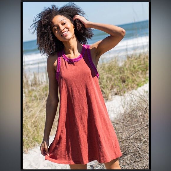 NATURAL LIFE Dresses & Skirts - Natural Life Boho Crotchet Dress Size Small